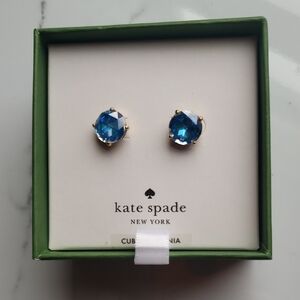 Kate Spade Royal Blue Crystal Earrings